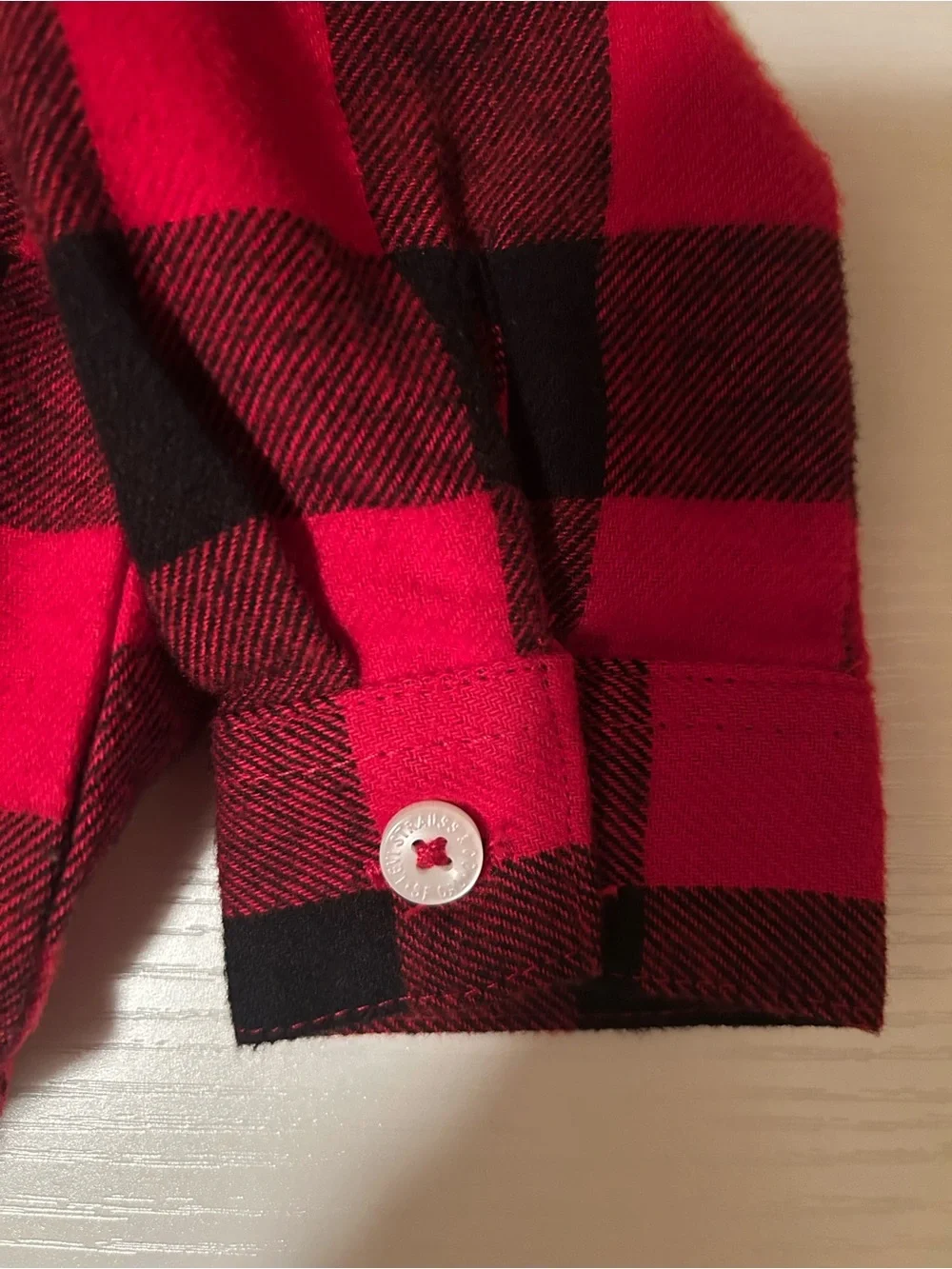 Levi's Red and Black Buffalo Plaid Baby Button-Up